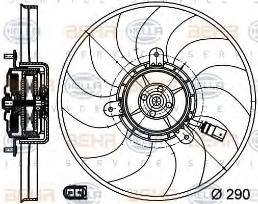 Ventilator, radiator