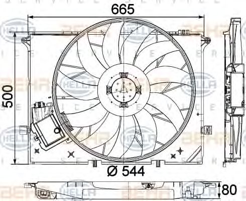 Ventilator, radiator