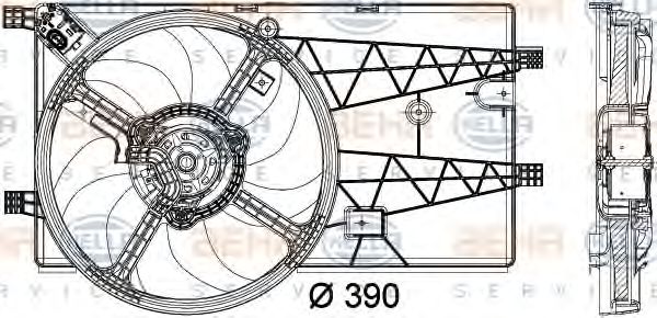 Ventilator, radiator