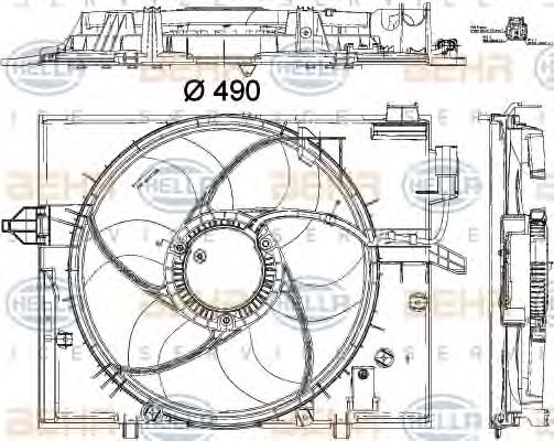 Ventilator, radiator