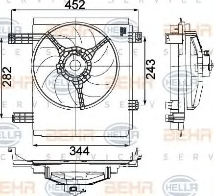 Ventilator, radiator