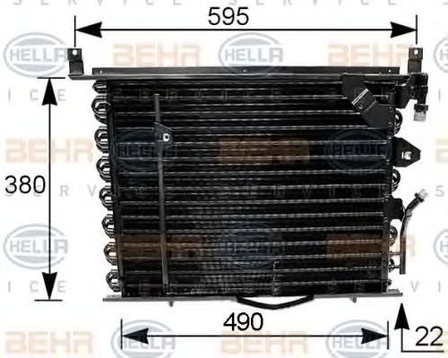 Condensator, climatizare MERCEDES-BENZ W201E 1,8/2,0/2,3