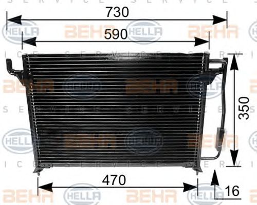 Condensator, climatizare CITROEN XM