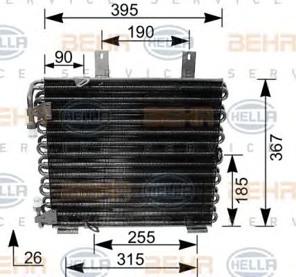 Condensator, climatizare BMW E30 316-325/M3