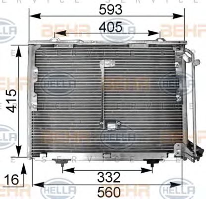 Condensator, climatizare MERCEDES-BENZ W202