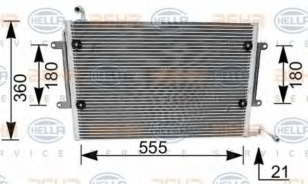 Condensator, climatizare VW GOLF3/VENTO