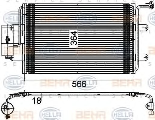 Condensator, climatizare VW A3/OCTAVIA/TOLE