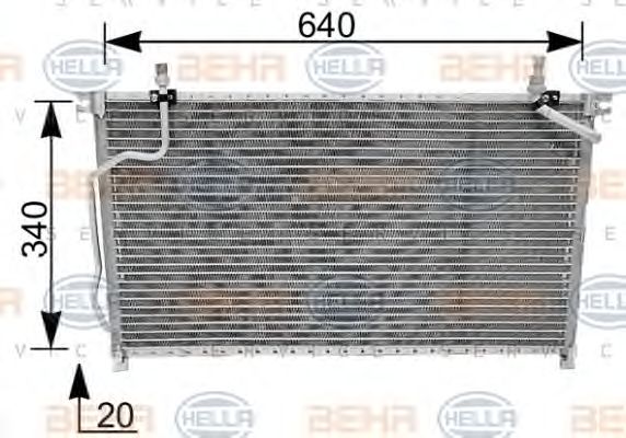 Condensator, climatizare NISSAN TERRANO 96-/MAVERICK