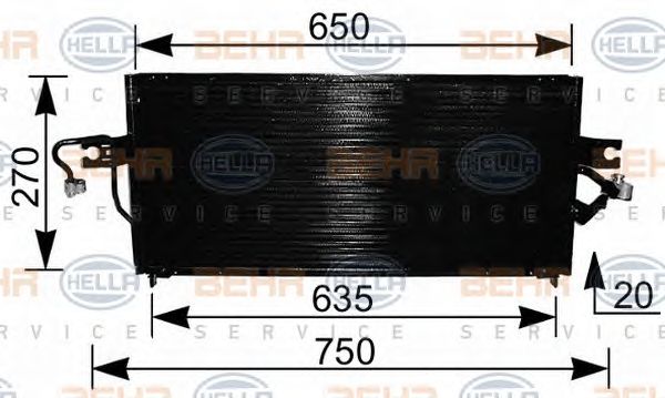 Condensator, climatizare NISSAN ALMERA 95-00