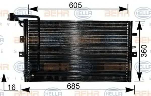 Condensator, climatizare SAAB 9,5 97-