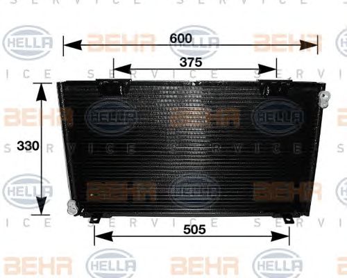 Condensator, climatizare KRAPLACZ TOYOTA CELICA 93-99