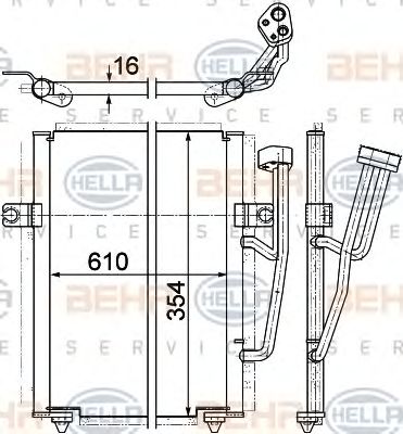 Condensator, climatizare VOLVO S40/V40 95-