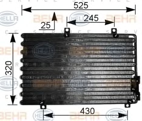 Condensator, climatizare ALFA 145/146/155