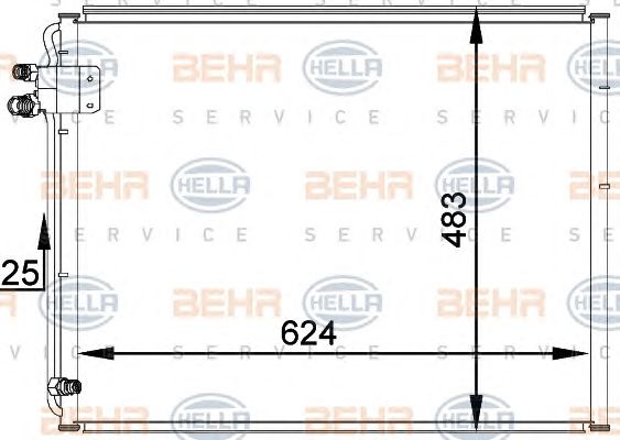 Condensator, climatizare MERCEDES-BENZ W210/S210