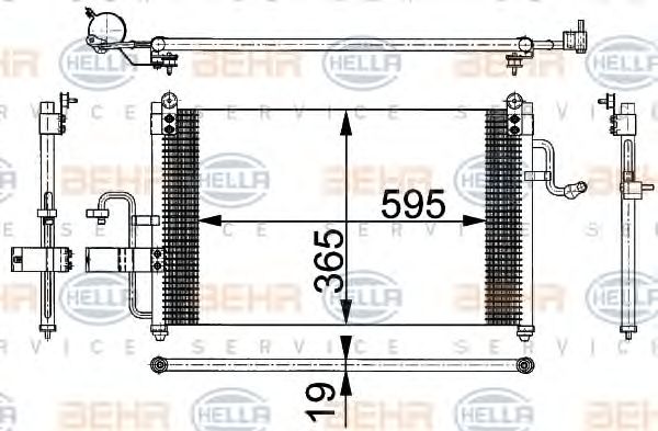 Condensator, climatizare DAEWOO NUBIRA