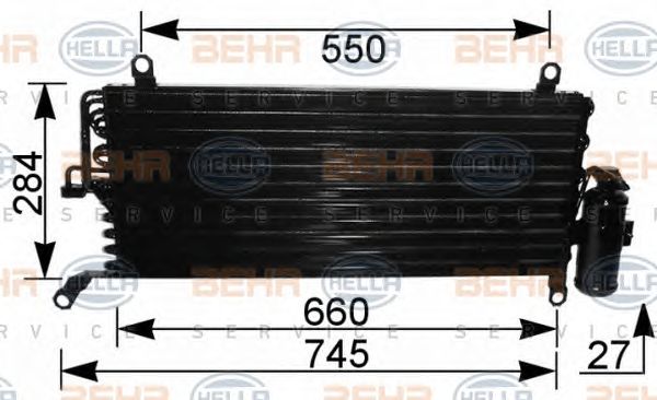 Condensator, climatizare FIAT PUNTO 60 94-00