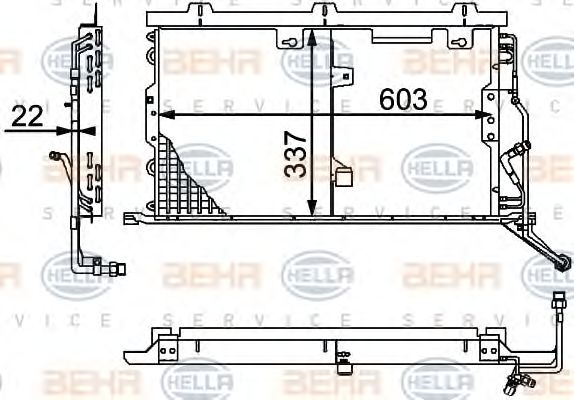 Condensator, climatizare MERCEDES-BENZ R129