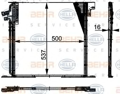 Condensator, climatizare MERCEDES-BENZ VITO 96- 108-114B/D