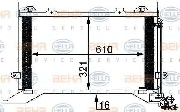 Condensator, climatizare MERCEDES-BENZ W210