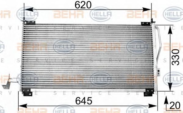 Condensator, climatizare MAZDA 323 F/S 98-