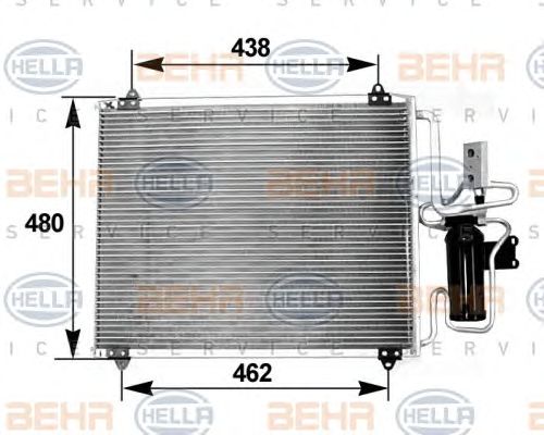 Condensator, climatizare RENAULT SAFRANE II 2,2D