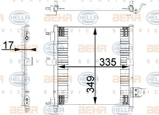 Condensator, climatizare HYUNDAI ATOS