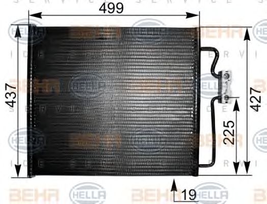 Condensator, climatizare BMW E38 725/728/730/735