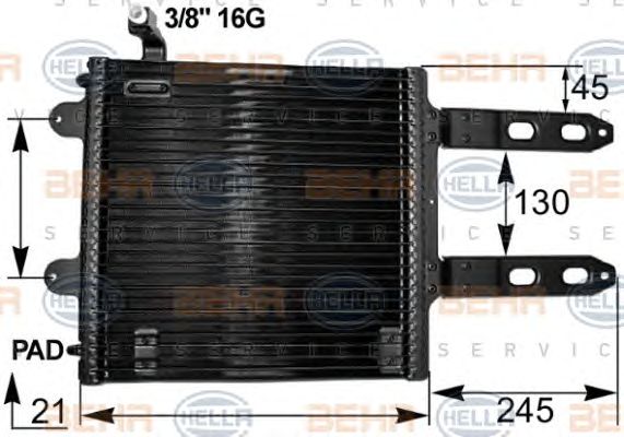 Condensator, climatizare VW LUPO/POLO/AROSA