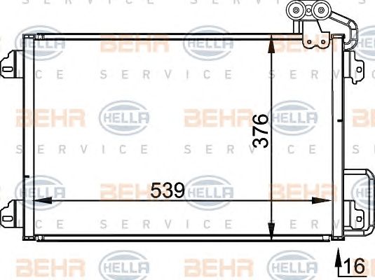 Condensator, climatizare RENAULT SCENIC 99-03