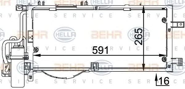 Condensator, climatizare OPEL CORSA C 1,7DI/DTI