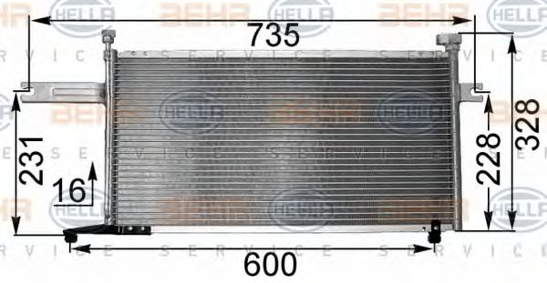 Condensator, climatizare NISSAN MICRA K11