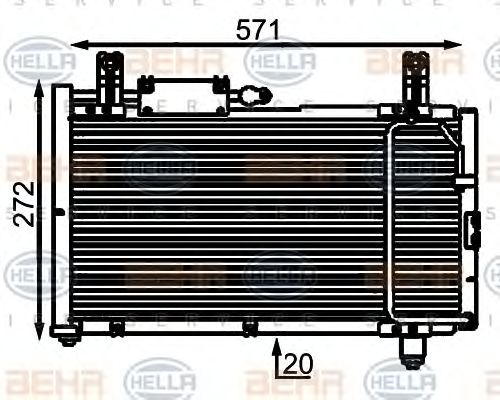 Condensator, climatizare SUZUKI SWIFT II