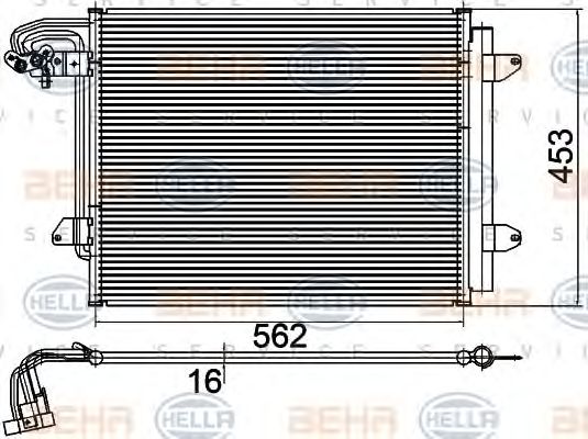 Condensator, climatizare VW CADDY III/TOURAN