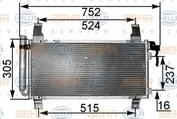 Condensator, climatizare MAZDA 6