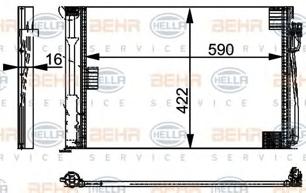 Condensator, climatizare BMW E60/E61/E63/E64/E65