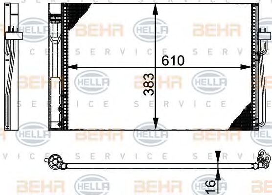 Condensator, climatizare BMW E60/E61/E65 D/XD