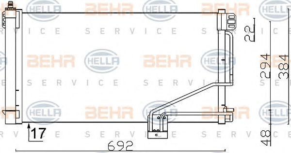 Condensator, climatizare MERCEDES-BENZ W203 180-320/C209