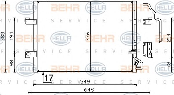 Condensator, climatizare MERCEDES-BENZ W168 A-CLASSE -04