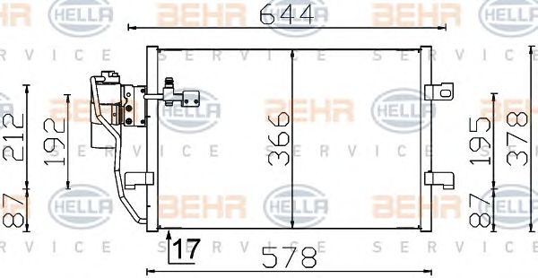 Condensator, climatizare MERCEDES-BENZ A-CLASSE W168 98-