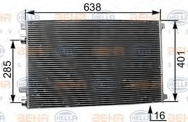 Condensator, climatizare RENAULT MEGANE 02-/SCENIC