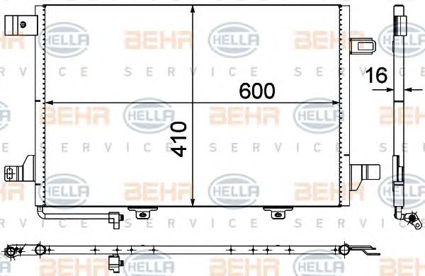 Condensator, climatizare MERCEDES-BENZ W169 04-