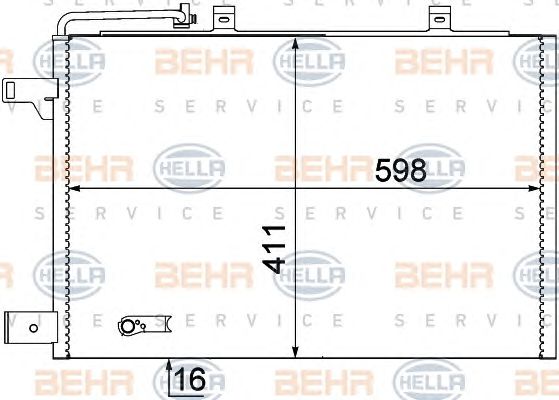 Condensator, climatizare MERCEDES-BENZ W169 04- 150/170B