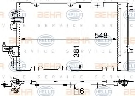 Condensator, climatizare OPEL ASTRA H TURBO