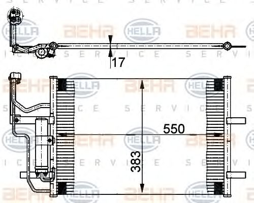 Condensator, climatizare MAZDA 3 1,4-2,0 03-