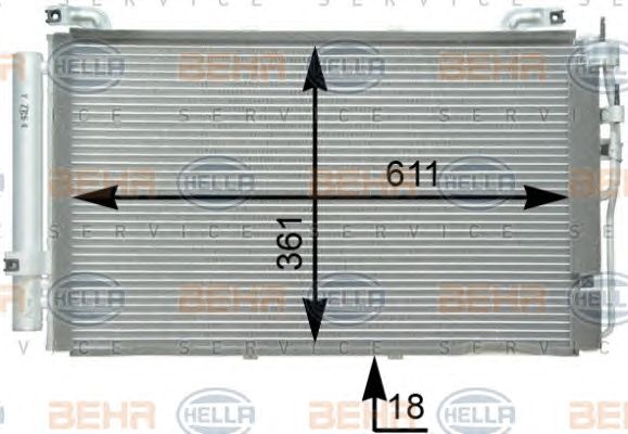 Condensator, climatizare HYUNDAI MATRIX 01-