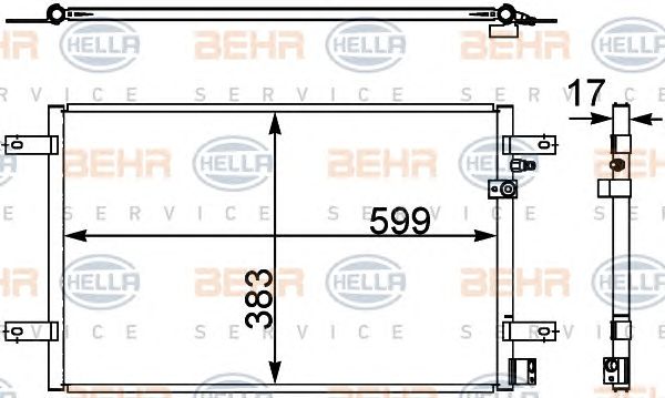 Condensator, climatizare VW A6 2,0TDI-4,2 04-