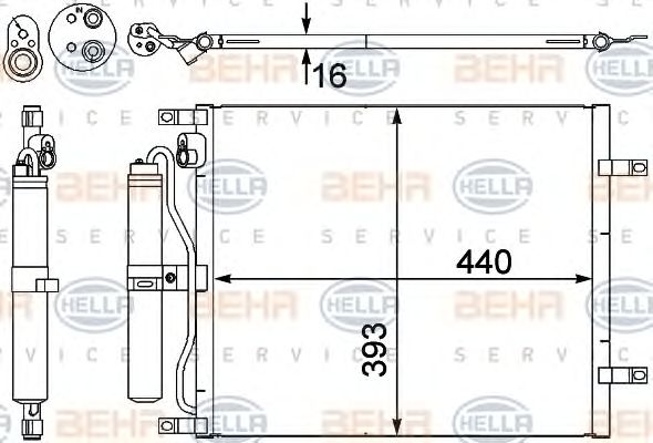 Condensator, climatizare NISSAN MICRA 1,5DCI 03-