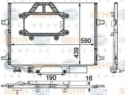 Condensator, climatizare MERCEDES-BENZ W211 05-