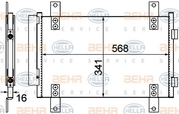 Condensator, climatizare FIAT DUCATO/JUMPER/BOXER