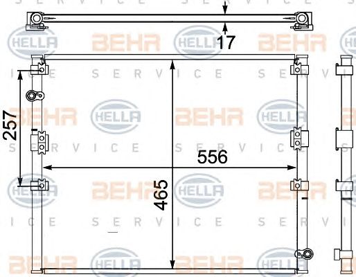 Condensator, climatizare TOYOTA LANDCRUISER 96-